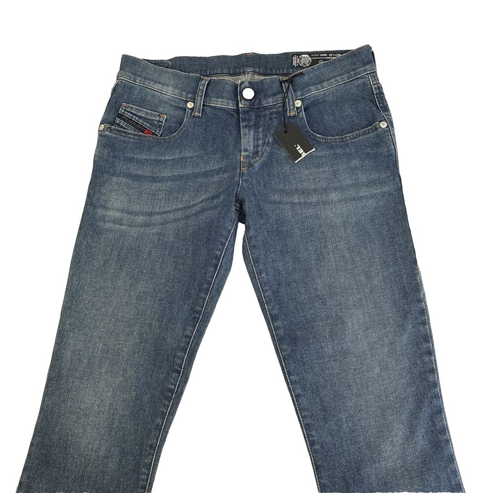New Women’s Diesel Grupee-Ankle Super Slim Skinny Low Waist Jeans Size 27x32 NWT